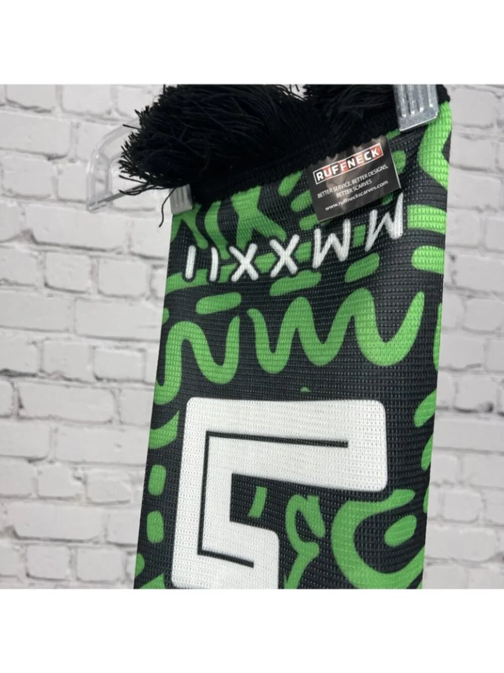 Austin FC Green Black Los Verdes Hasta La Muerte Football MLS Soccer Scarf 54”